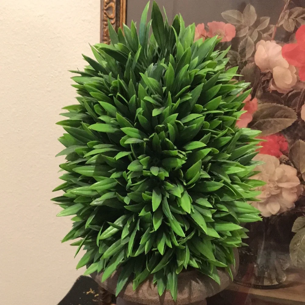 Faux Plant Farmhouse Urn Greenery Urn Ceramic Home Decor FINAL  SALE